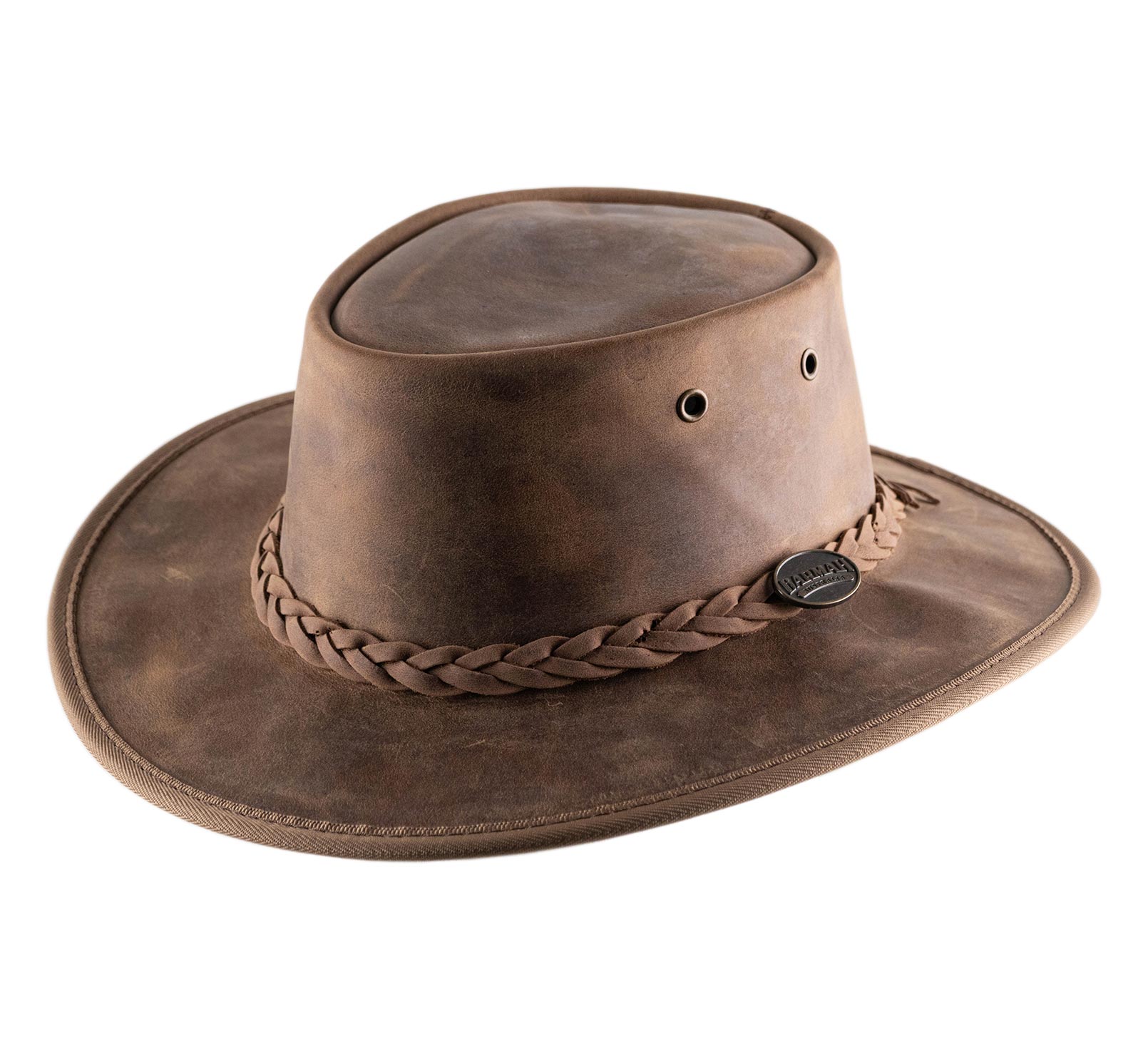Chapeau australien cuir