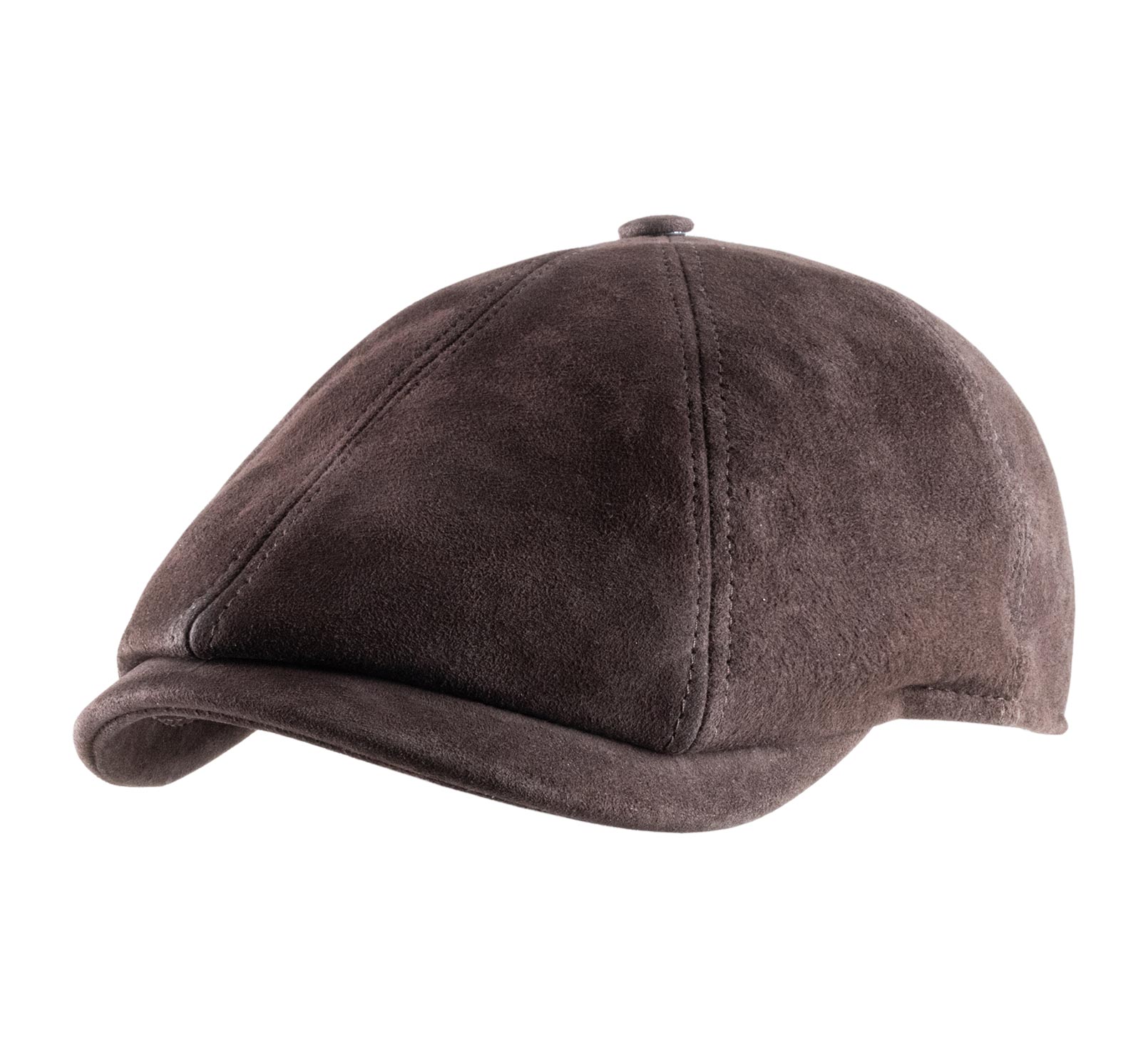 Casquette beret en cuir