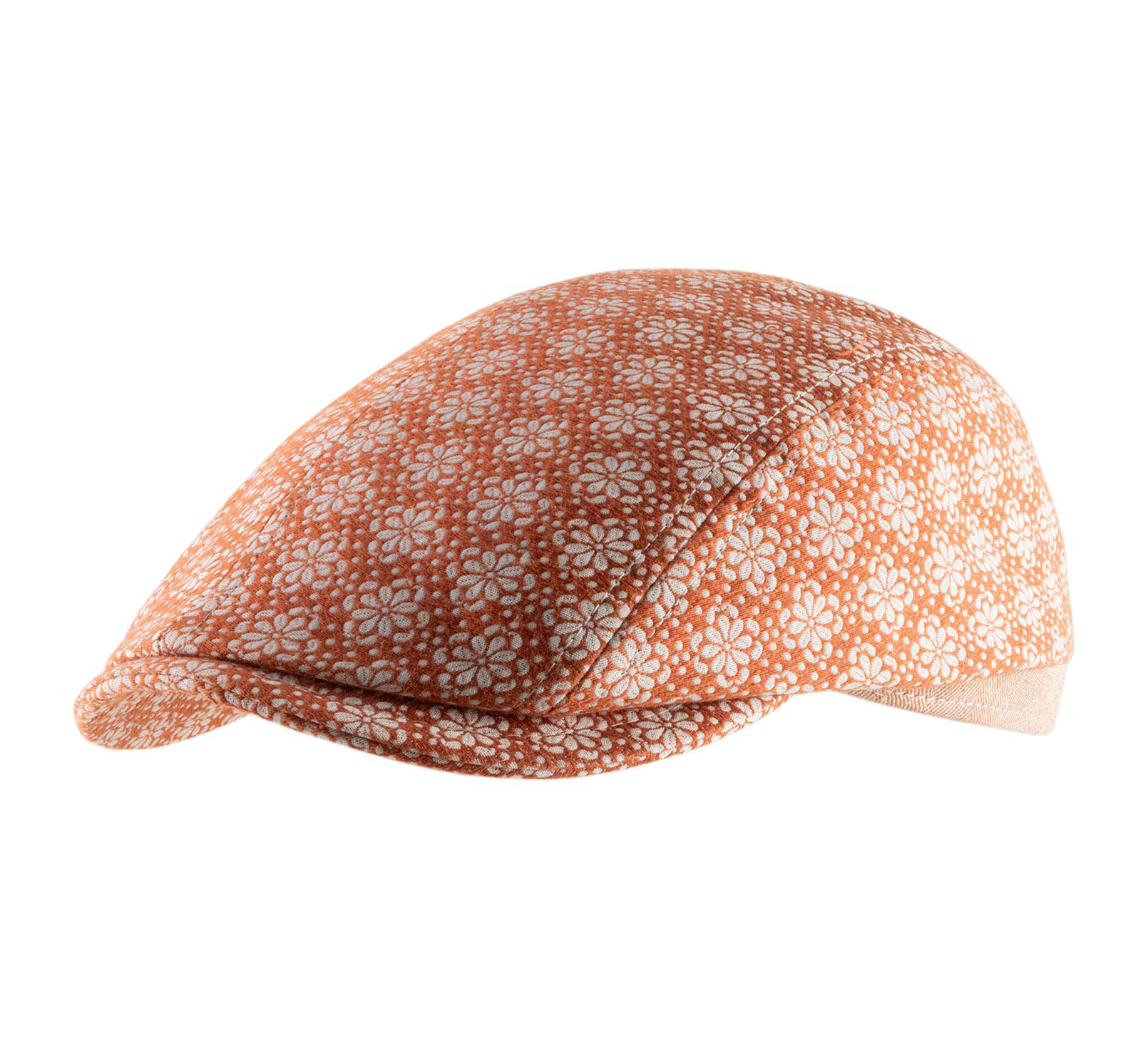 Casquette béret fleurie