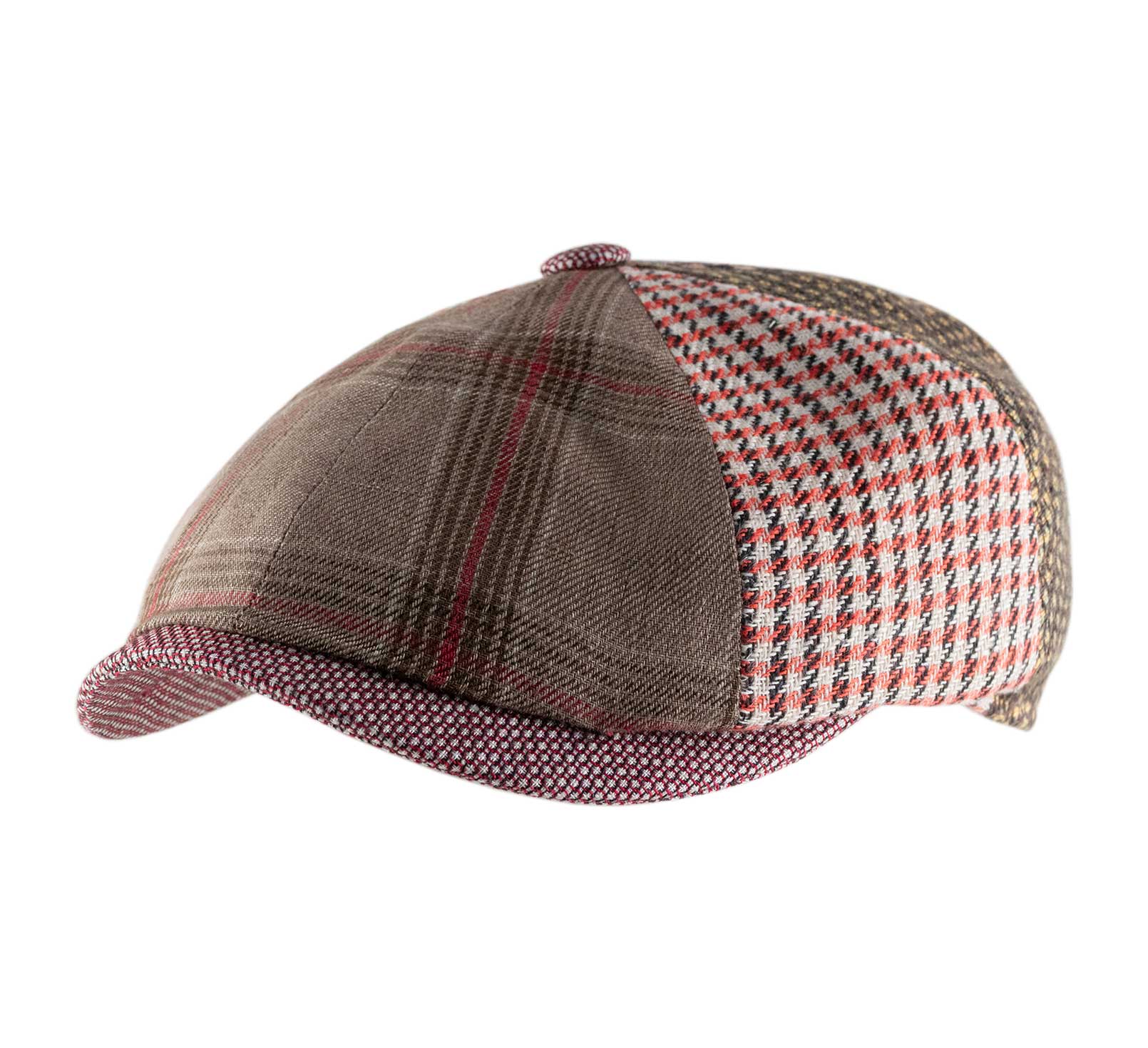 Casquette béret patchwork