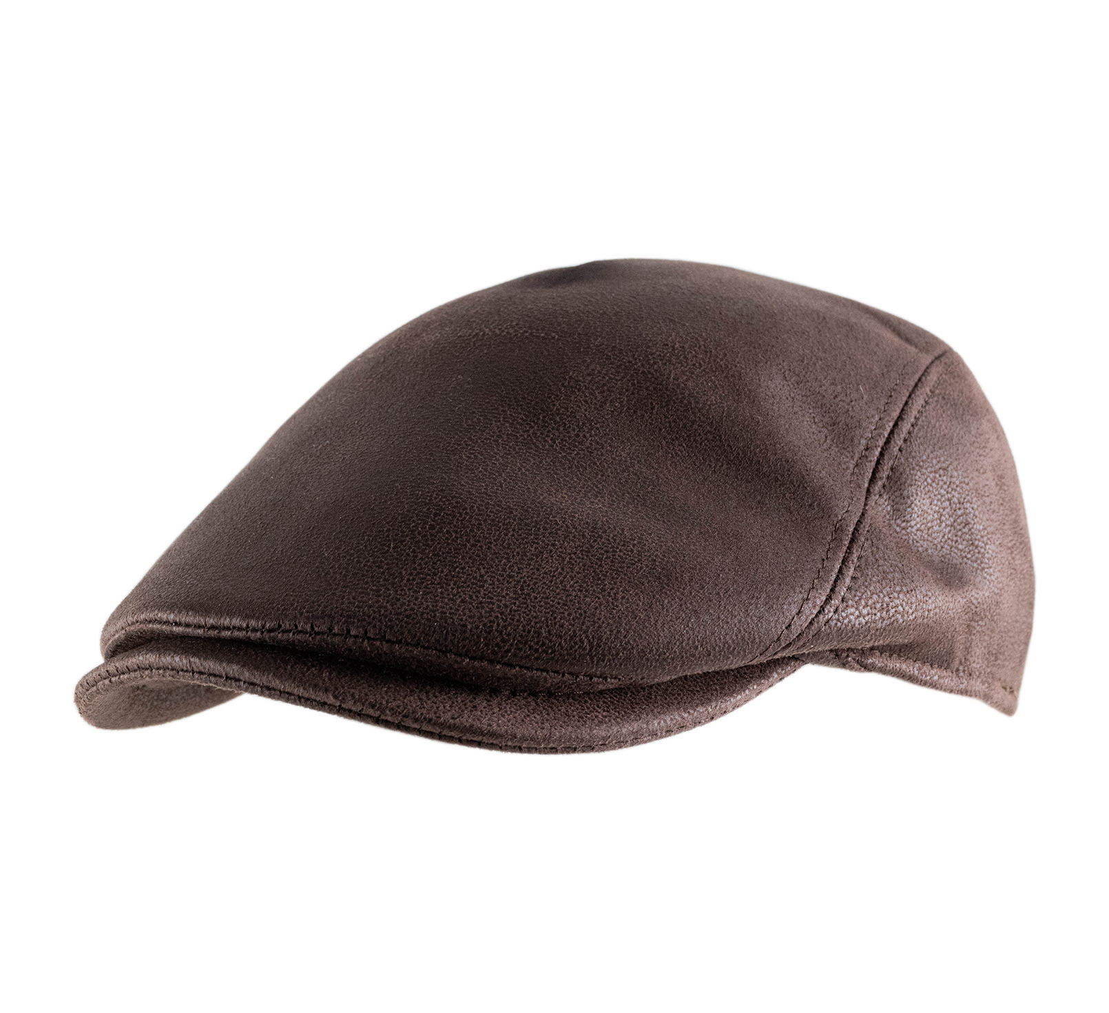 Casquette beret simili cuir