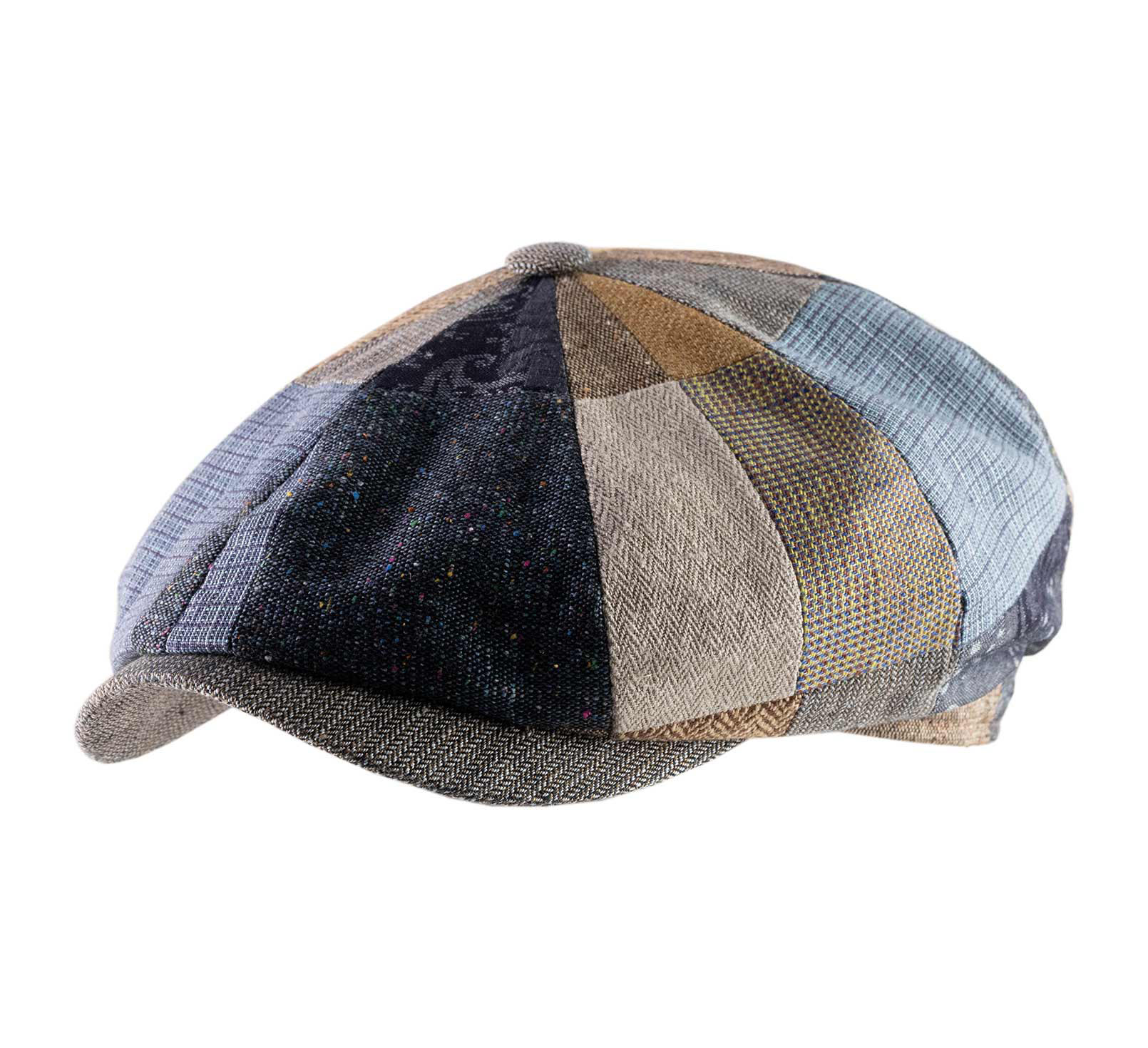 casquette large patchwork été