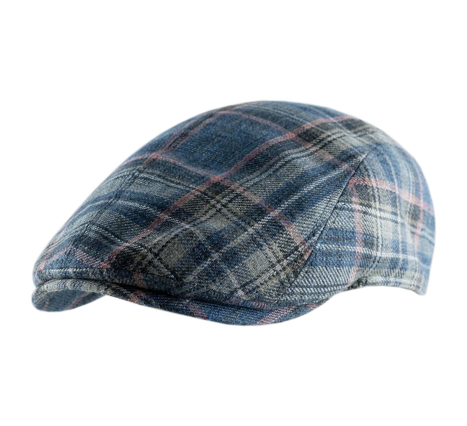 casquette lin tartan