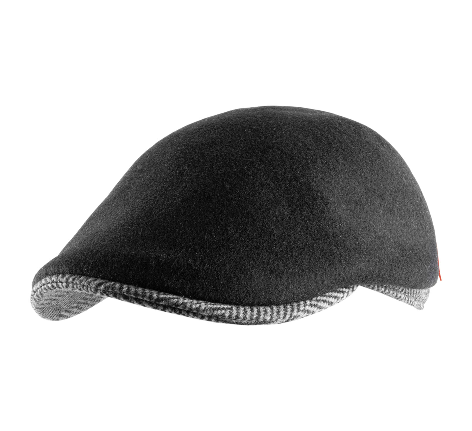 casquette plate feutre de laine