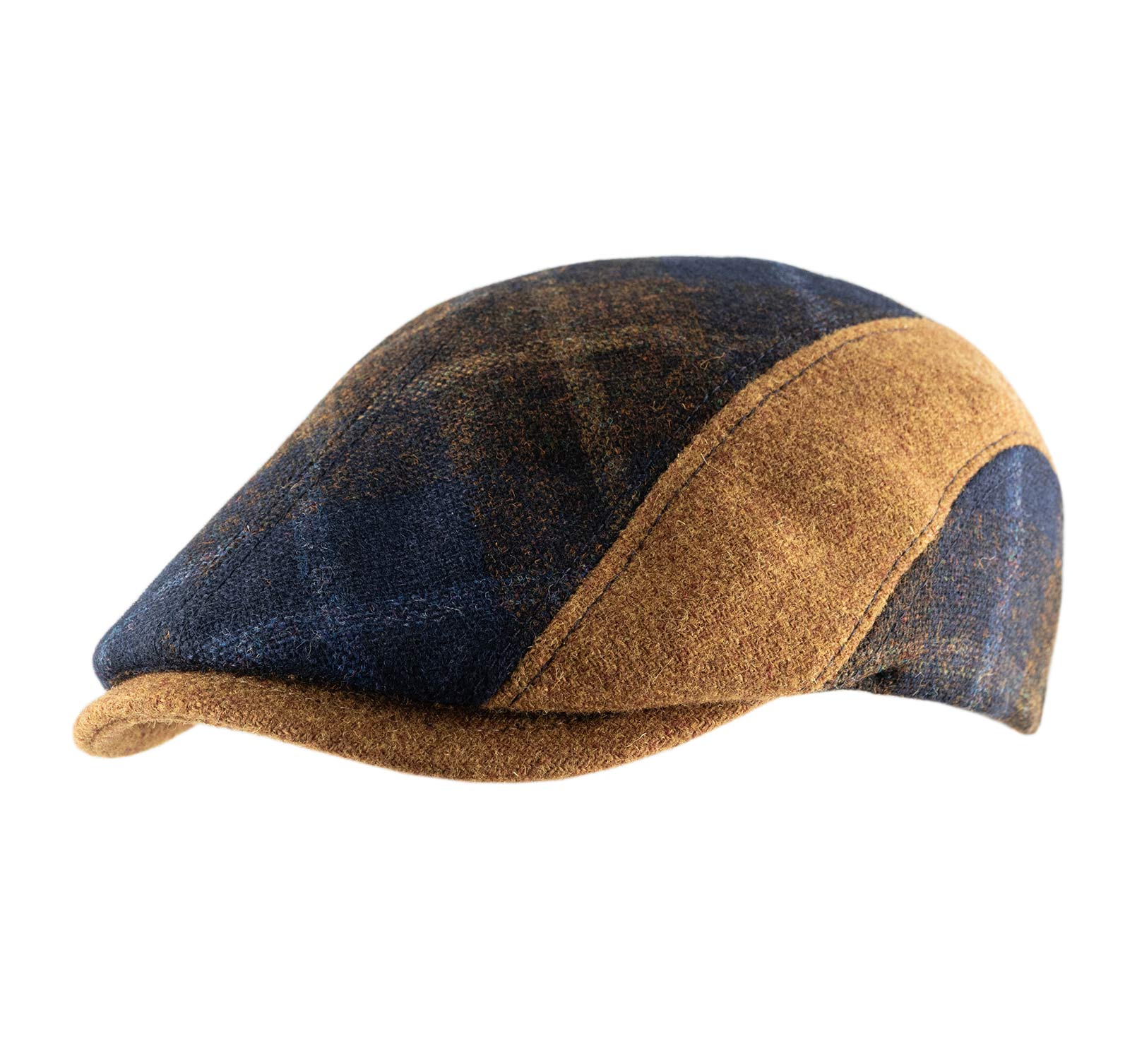 Casquette plate patchwork