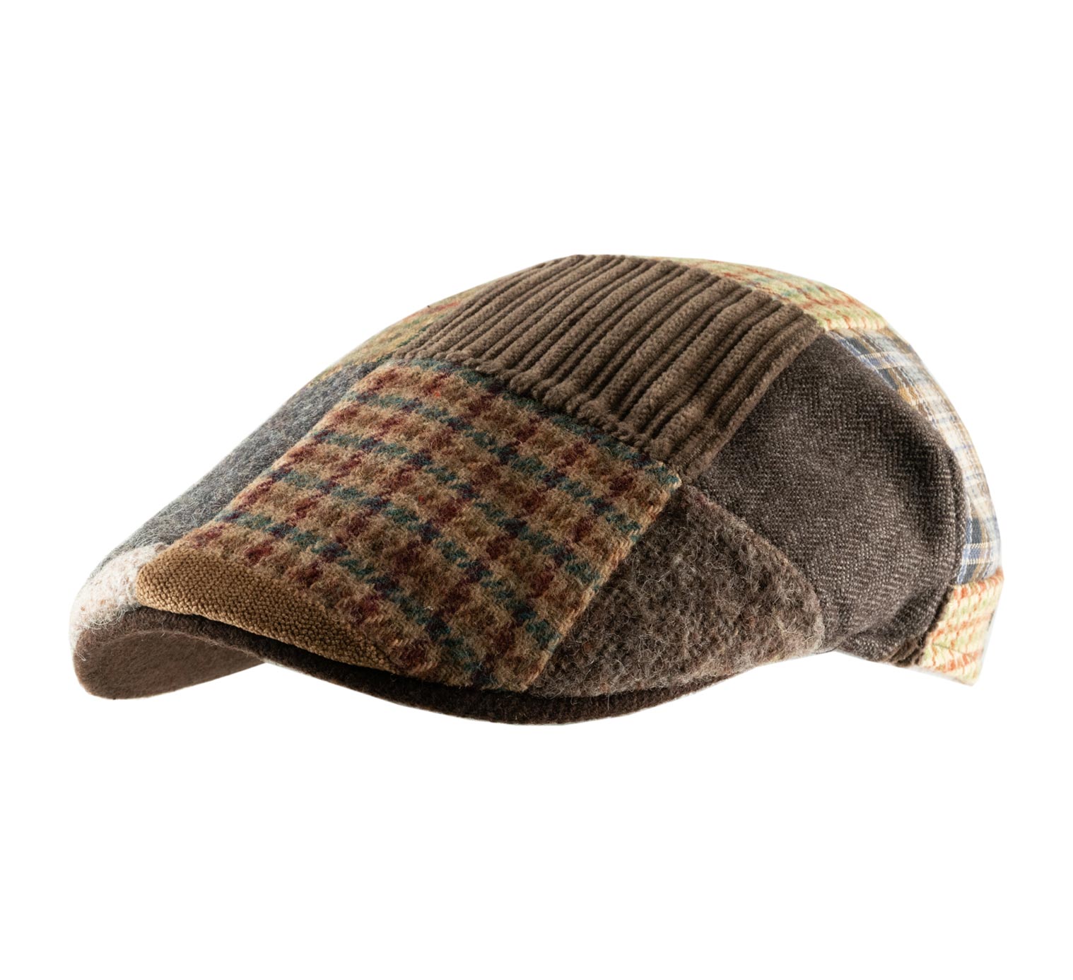 Casquette plate patchwork