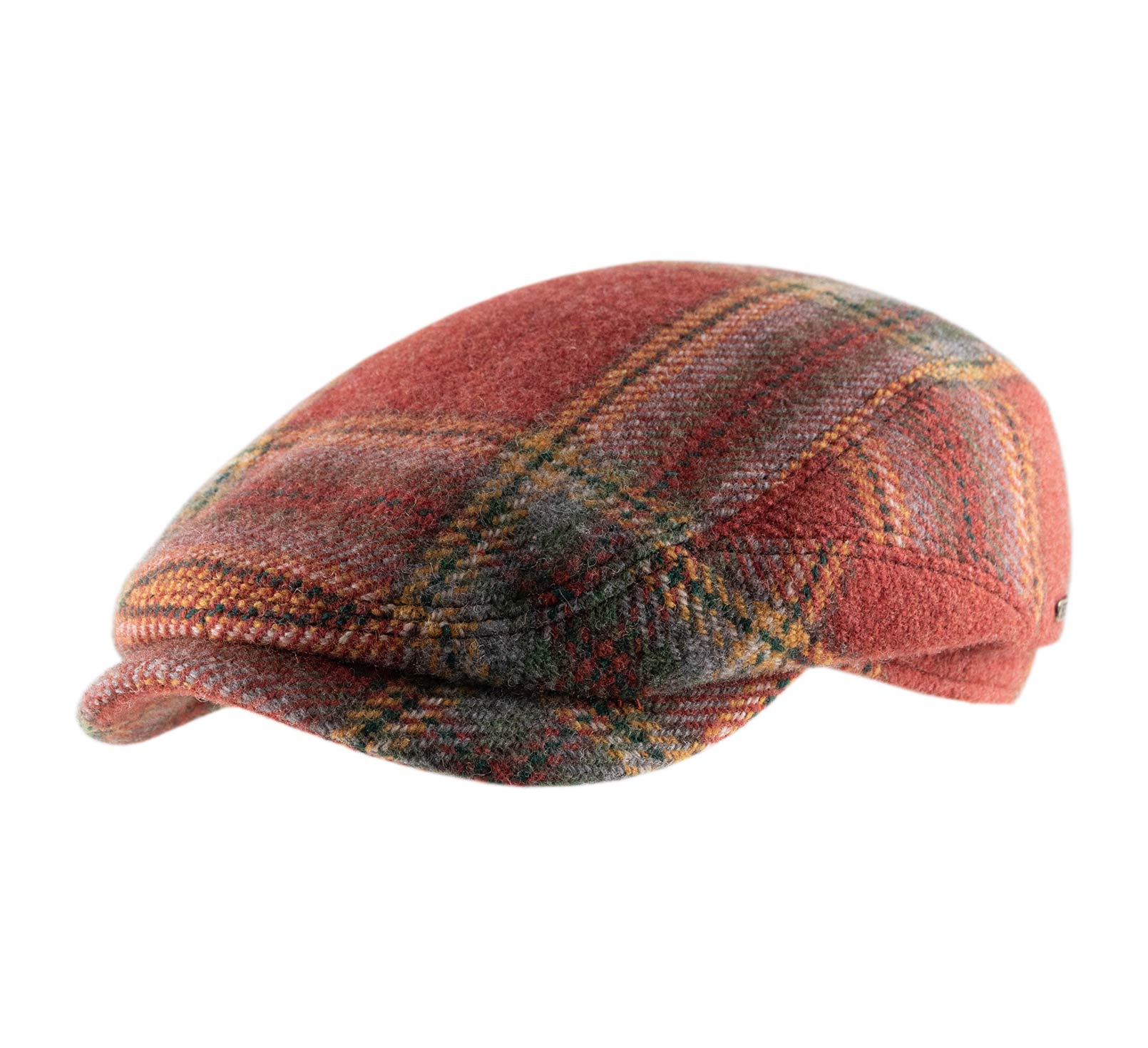 Casquette plate tartan