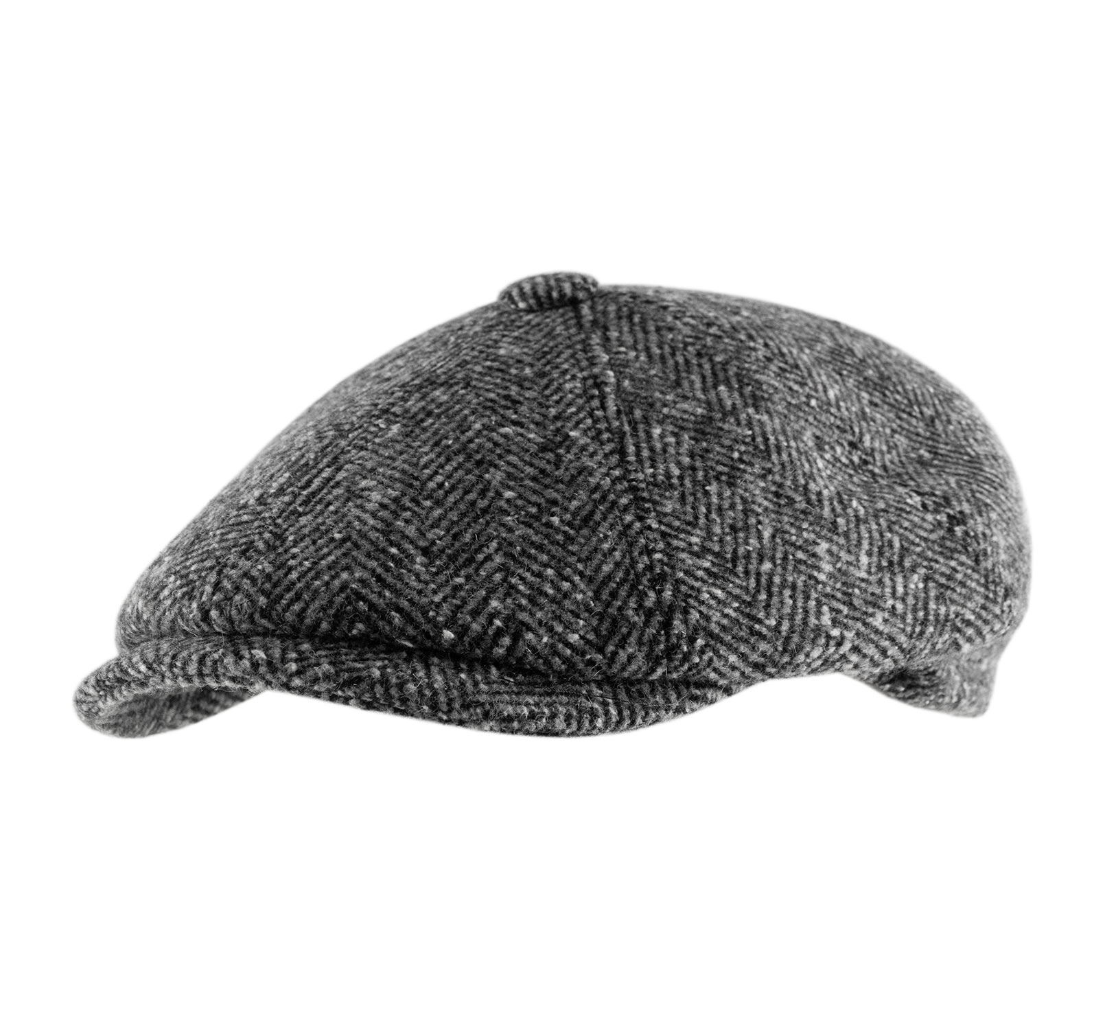 Casquette plate tweed
