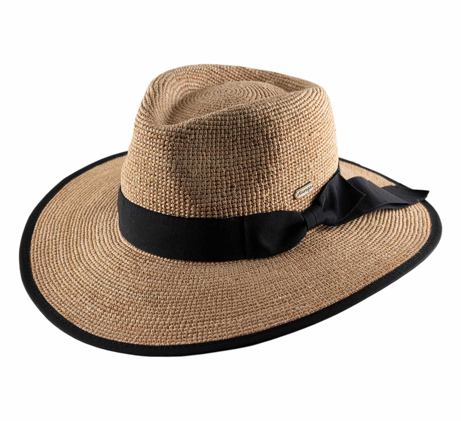 Chapeau large raphia