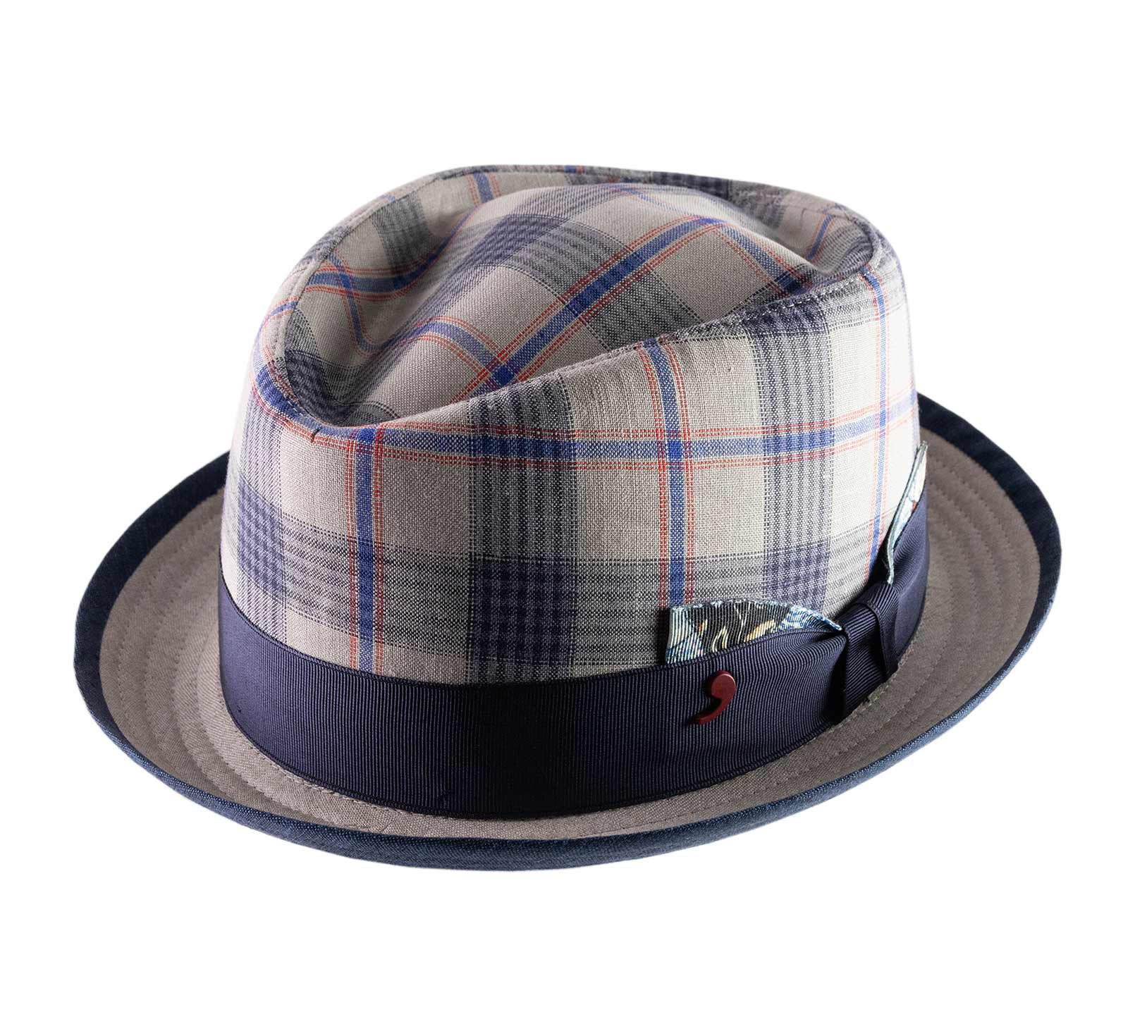 chapeau tissu carreaux