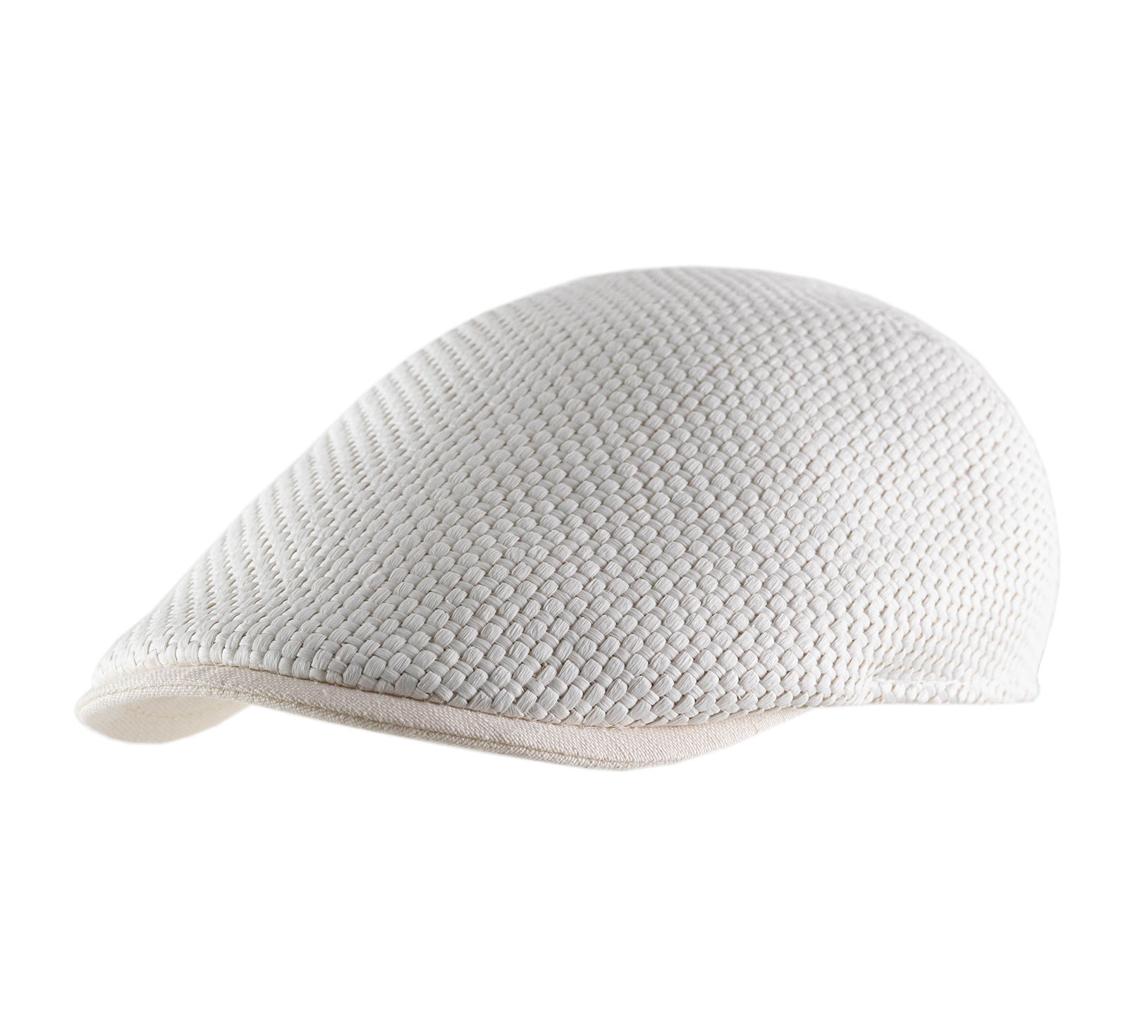 Casquette plate en paille