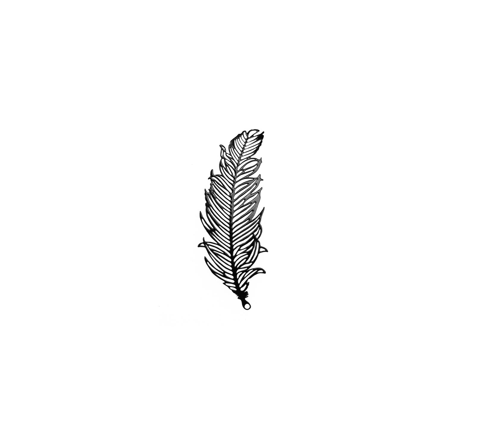 Plume en métal