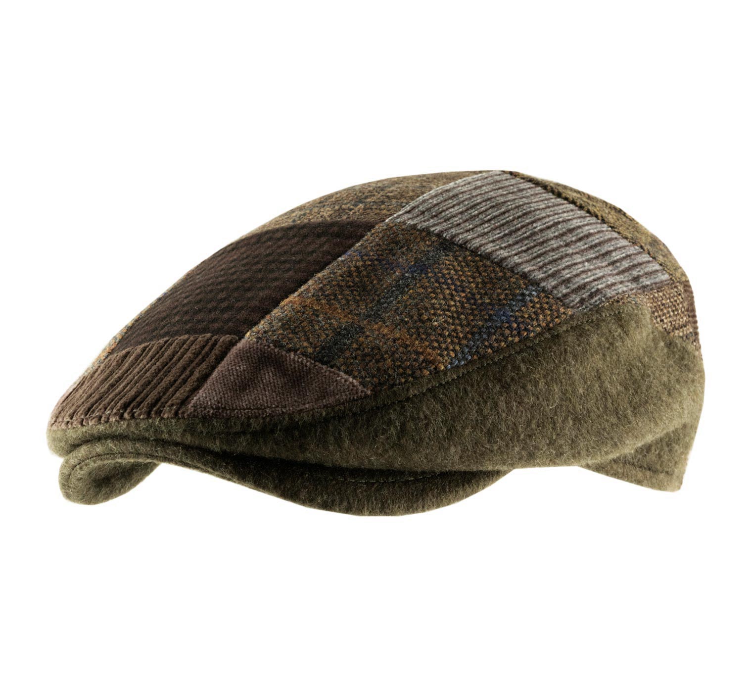 Casquette plate patchwork