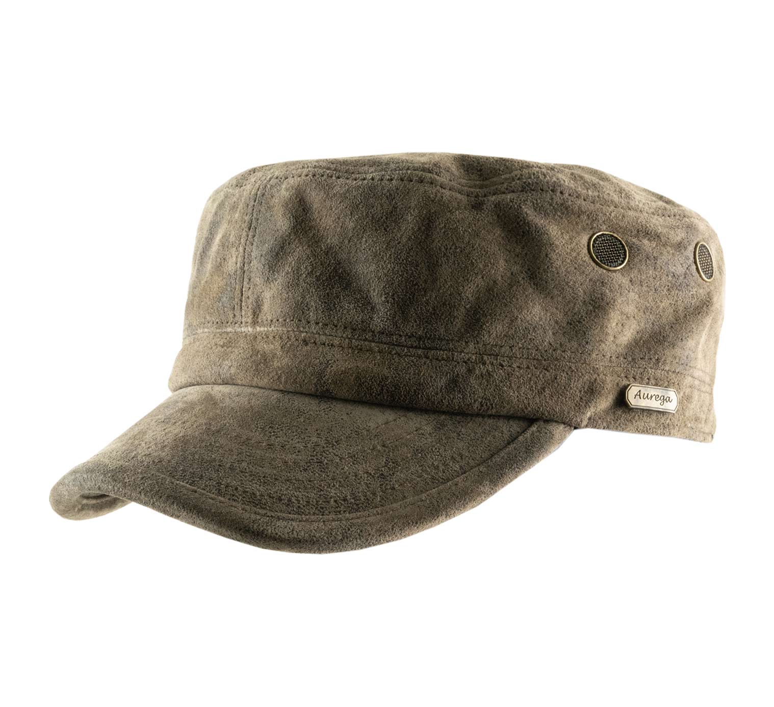 Casquette militaire cuir