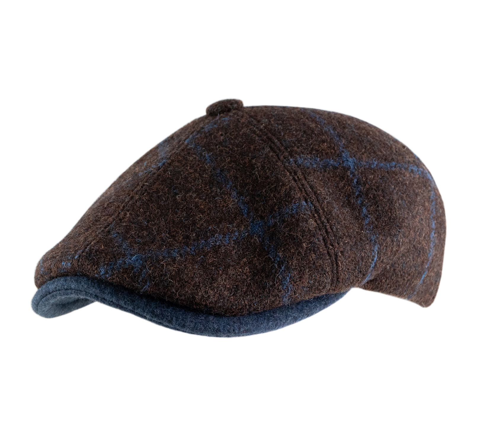 Casquette plate tweed