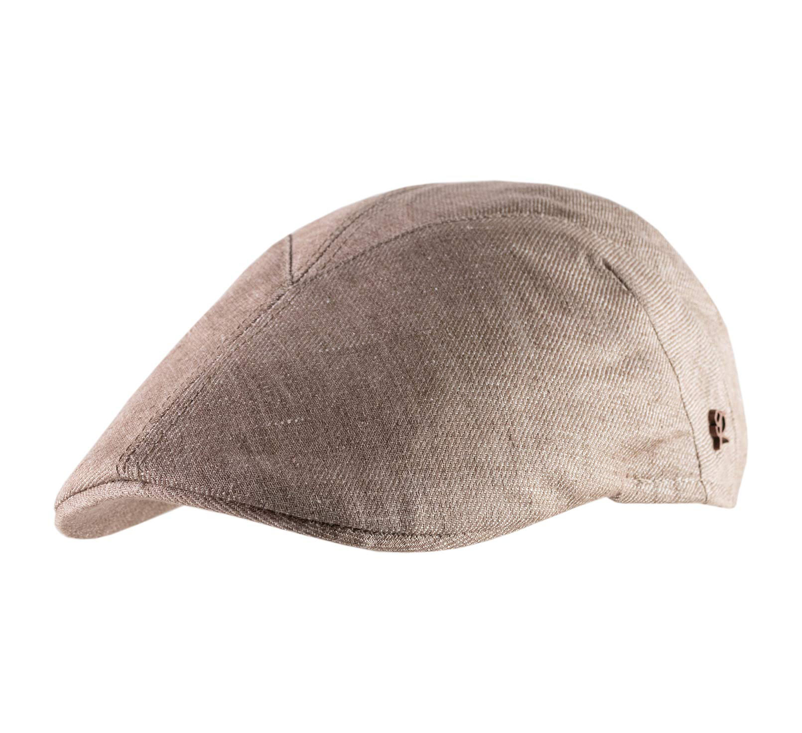 casquette bec de canard lin