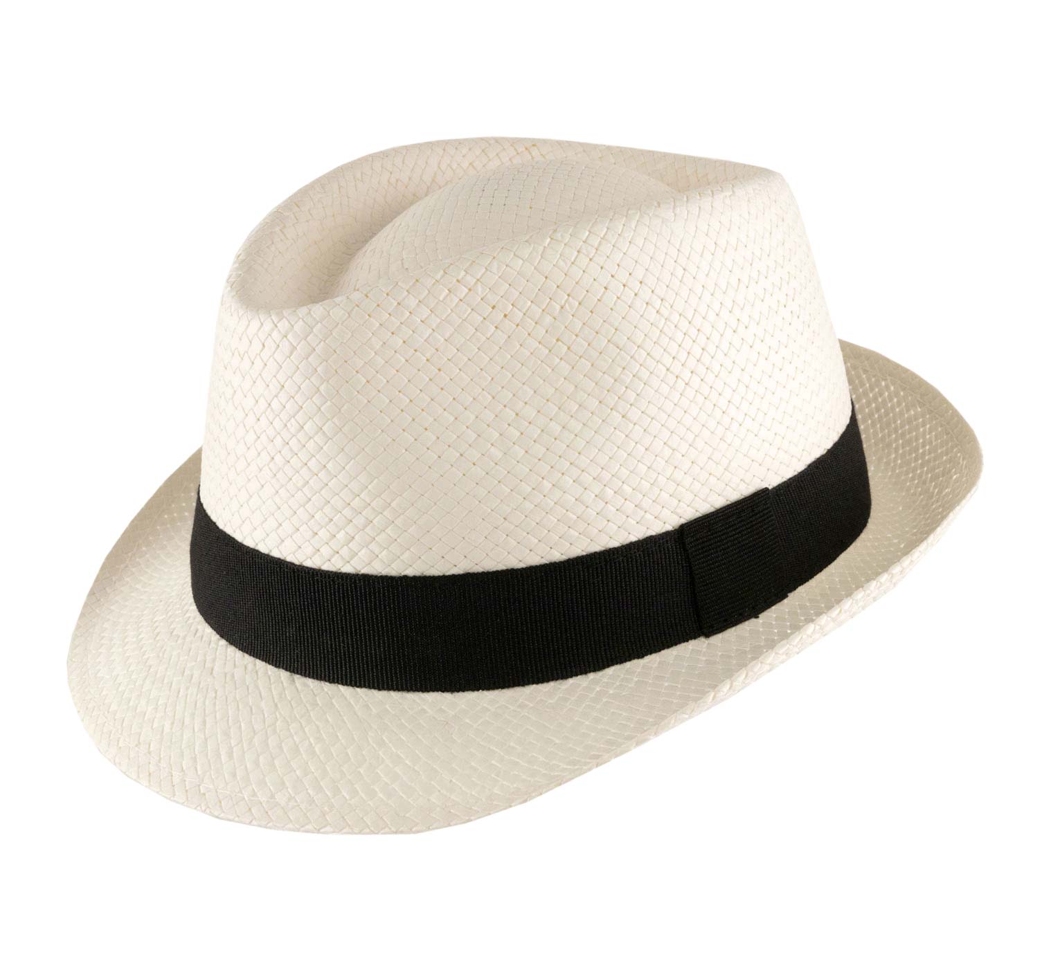 Chapeau trilby paille