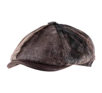Casquette hair-on leather Napoli 4c