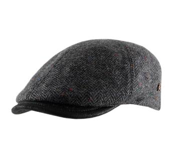 Casquette plate en tweed Broker