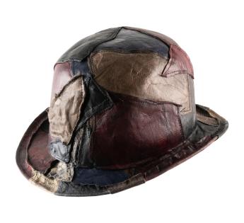 Chapeau steampunk / grunge Bombetta Pelle