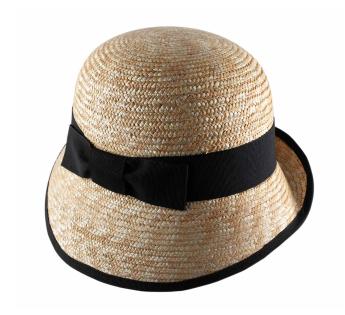 Chapeau cloche paille Classic Cloche Paille