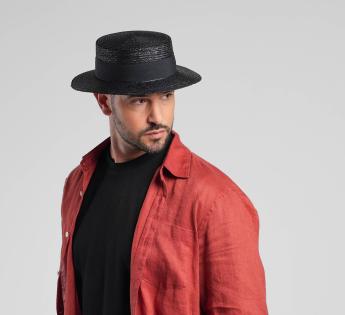 Chapeau Beige Canotier Luxe
