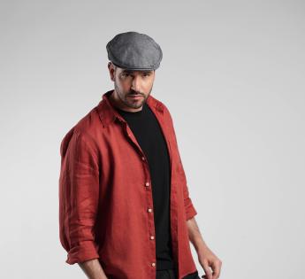 Casquette plate été Double Flatcap Chambray