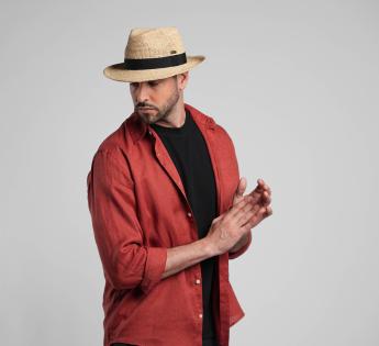 chapeau Français été Justin Raphia