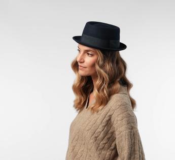 Chapeau Porkpie Noir Classic Porkpie