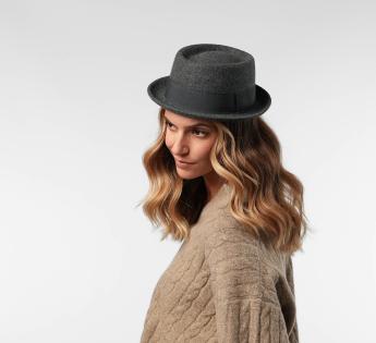 Chapeau Porkpie Noir Classic Porkpie